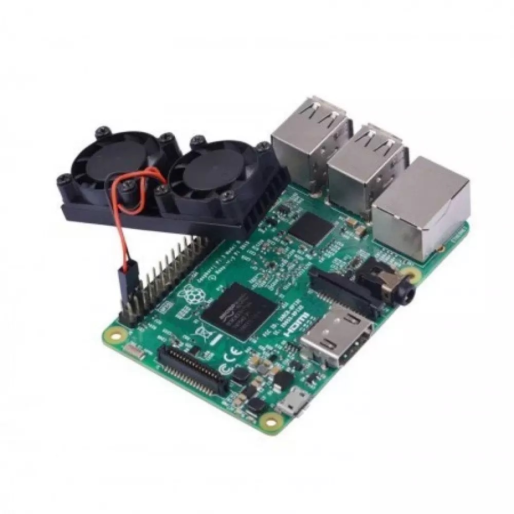 Double Ventilateurs de Refroidissement Pour Raspberry