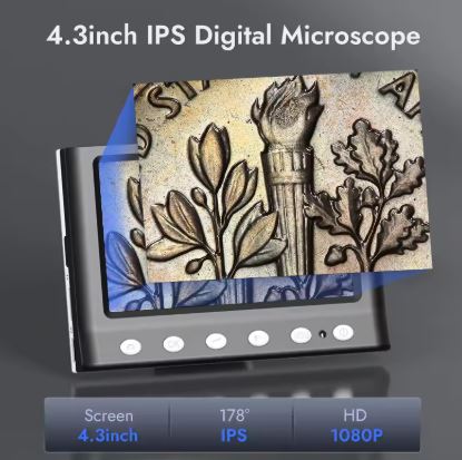 MICROSCOPE NUMERIQUE LED AVEC ECRAN FHD