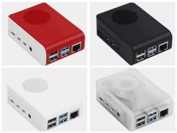 带风扇安装的 RASPBERRY PI 4 外壳