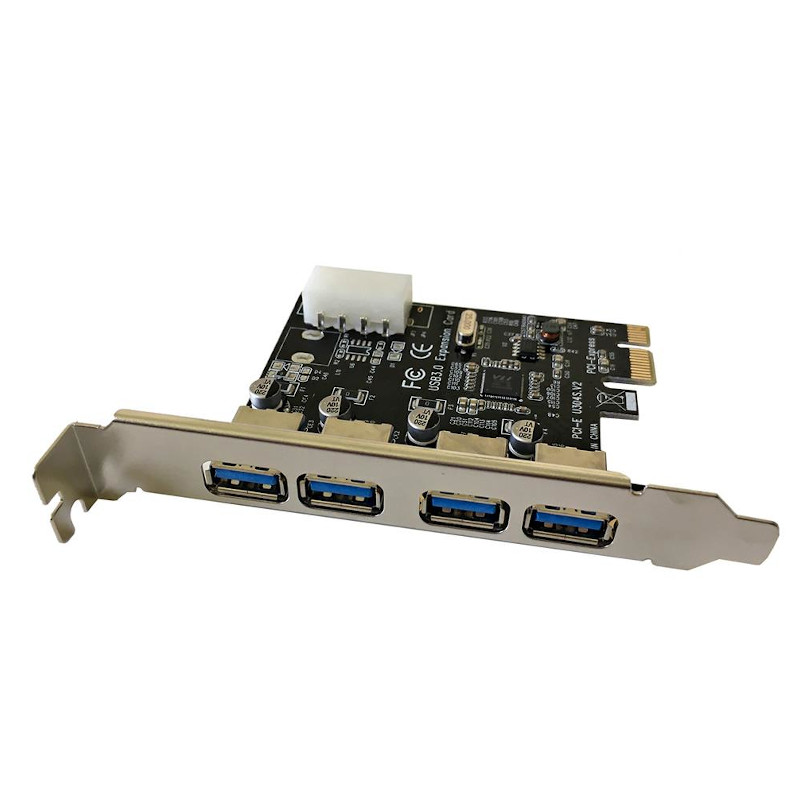 CARTE EXTENSION USB 3.0 PCIe 4 PORTS CAPSYS