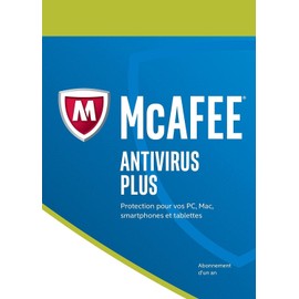 McAfee ANTIVIRUS PLUS 1 POSTE 1 AN