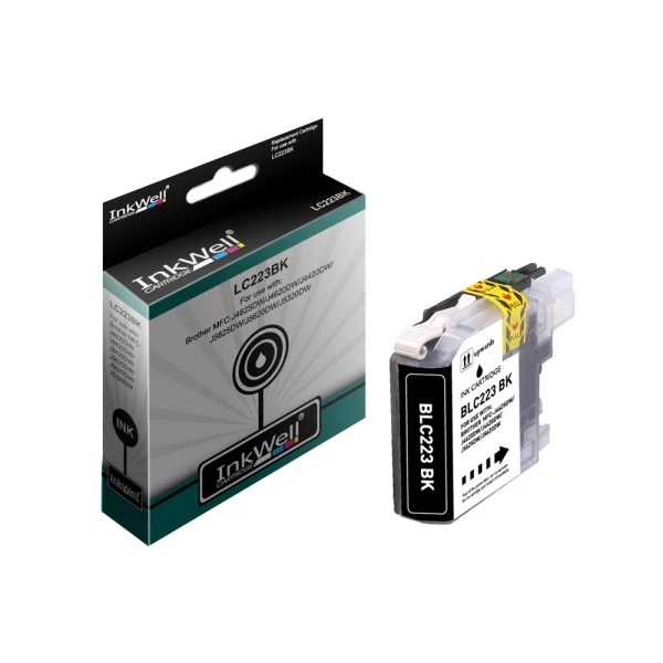 BROTHER LC223 BLACK PRINTER CARTRIDGE 1 PCS INKWELL