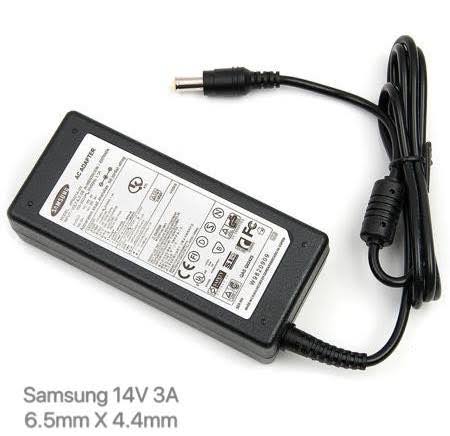 三星屏幕充电器 14V 3A 6.5x4.4mm + 220V 电缆