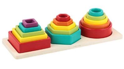 Stacked tower with shaped box