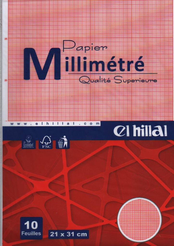 MILLIMETER PAPER A4 10F EL-HILLAL
