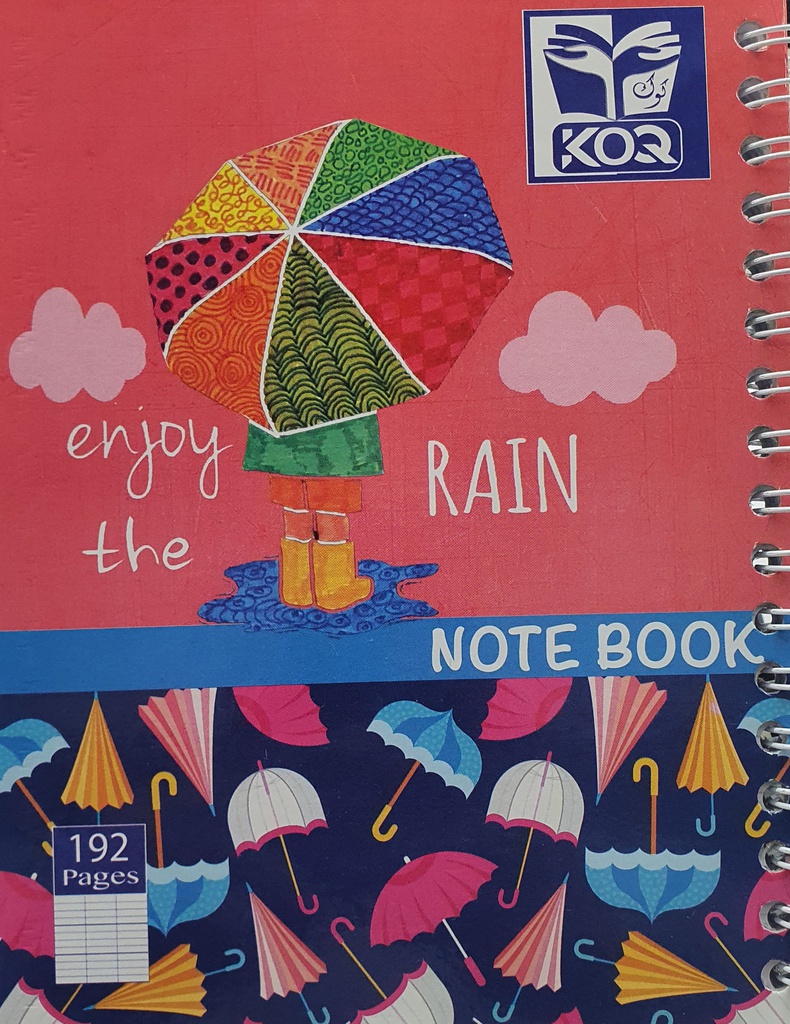 دفتر ملاحظات 192 صفحة 17×22 سم KOQ