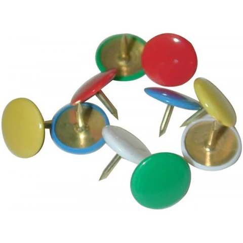 PUNAISES COLORÉES 100pcs EN BOITE KIOSE