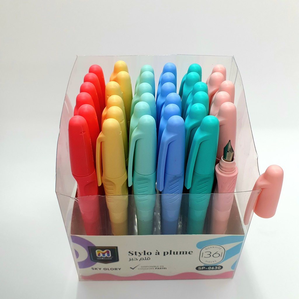 STYLO A PLUME ERGONOMIQUE PASTEL MOBS