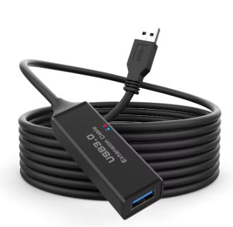 USB 3.0 M/F EXTENSION CABLE WITH AMPLIFIER 10m