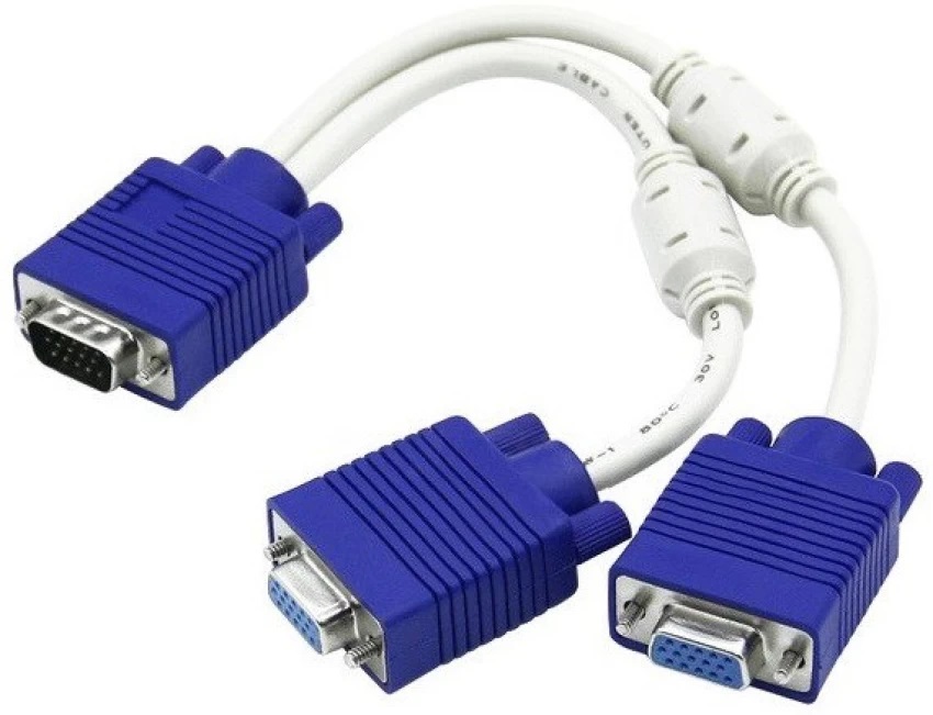 VGA SPLITTER CABLE 1M TO 2 F XELCOM