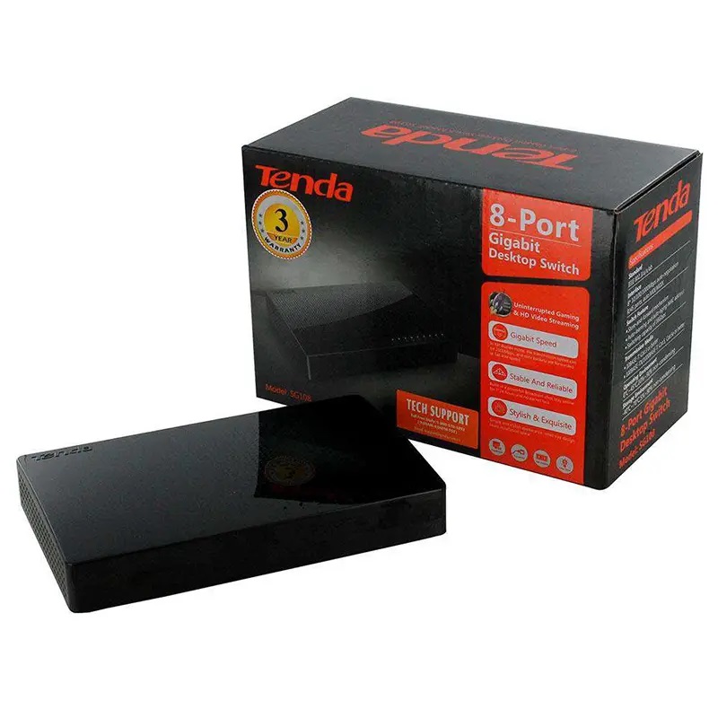 8 PORT GIGABIT TENDA NETWORK SWITCH