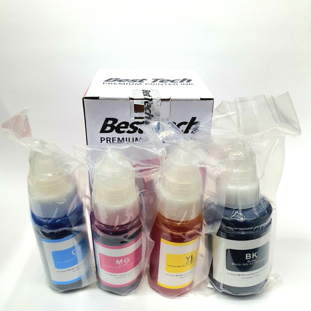 PACK ENCRE CANON 190/490/790/890/990 CMJN 70/135ml BEST TECH