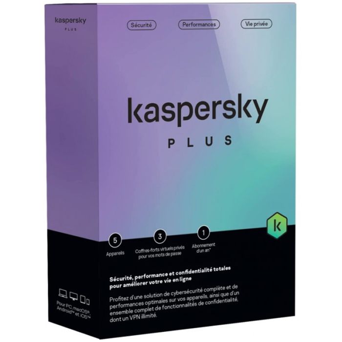 KASPERSKY PLUS 5 POSTES 1 AN COFFRET