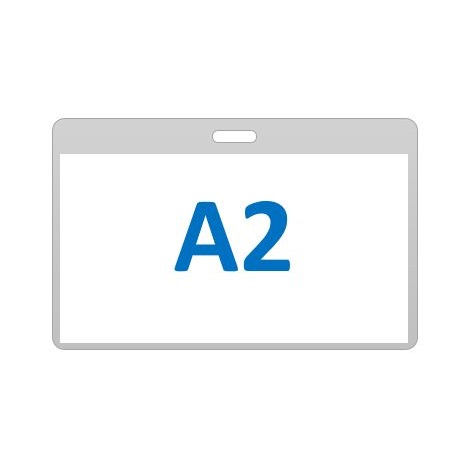 A2 PVC 中性徽章夹