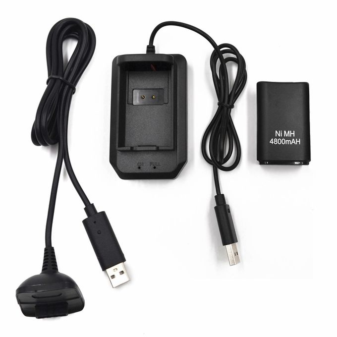 XBOX 360 1B BATTERY + CABLE + CHARGER