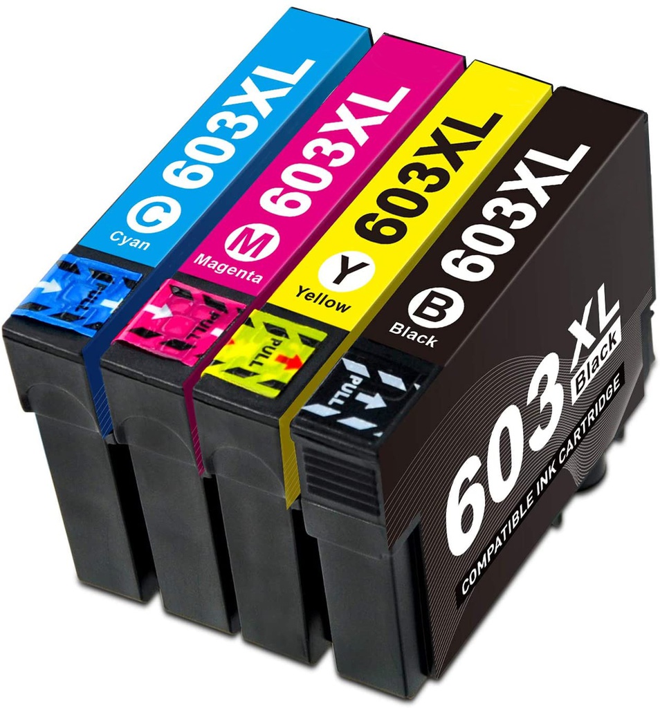  PACK PRINTER CARTRIDGES 603 4 PCS CMYN KOANAN