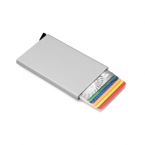 PORTE CARTE MAGNETIQUE EN ALUMINIUM 7 COMP.