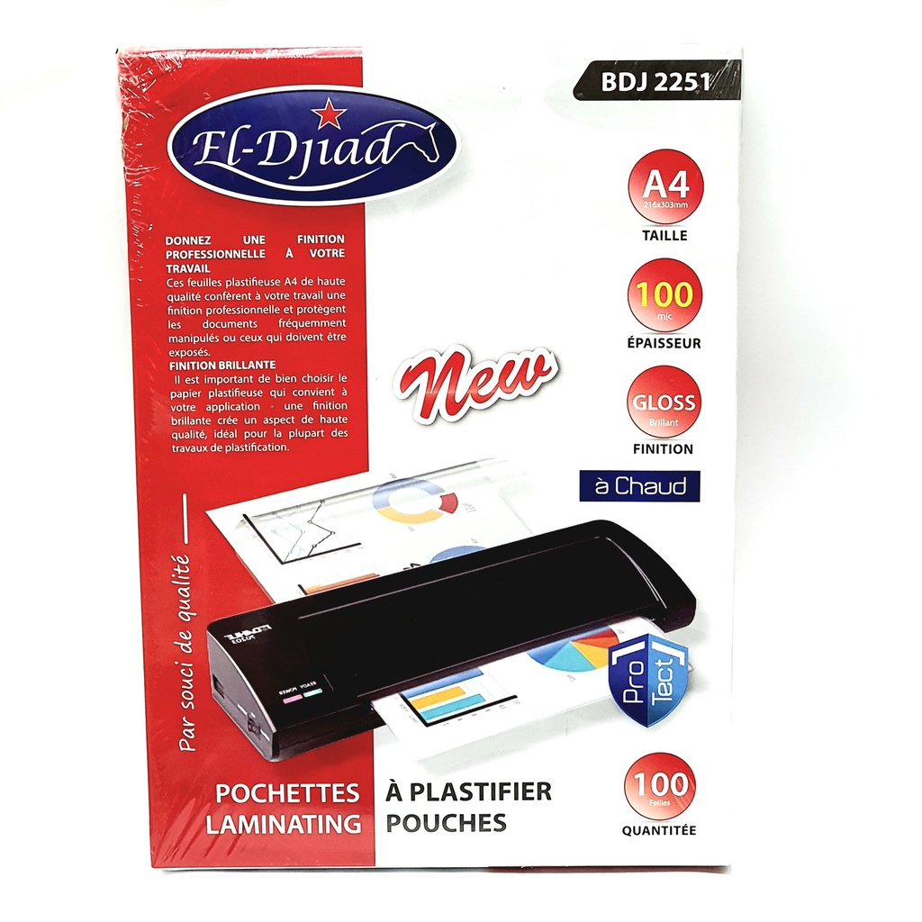 A4 100mic EL-DJIAD LAMINATING POUCH