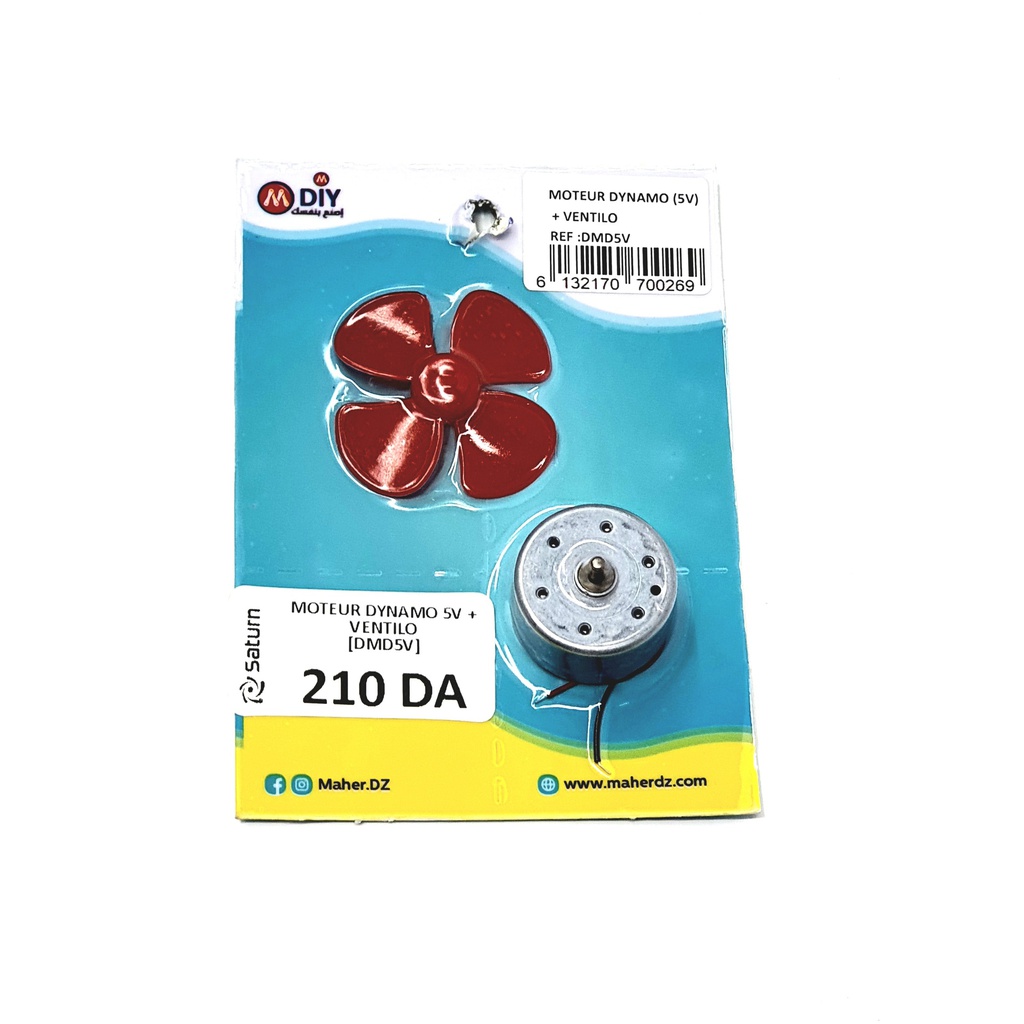 5V DYNAMO MOTOR + FAN