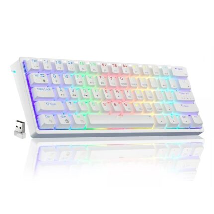 CLAVIER GAMING MECANIQUE 60% USB + WIRELESS + BLUETOOTH MAGMA FIORA