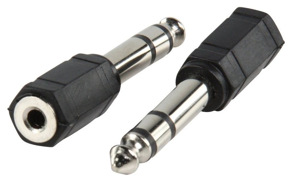 JACK ADAPTER 6.35mm M TO 3.5mm F