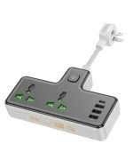 HOCO 3-SOCKET POWER STRIP + 3 USB A + USB TYPE-C