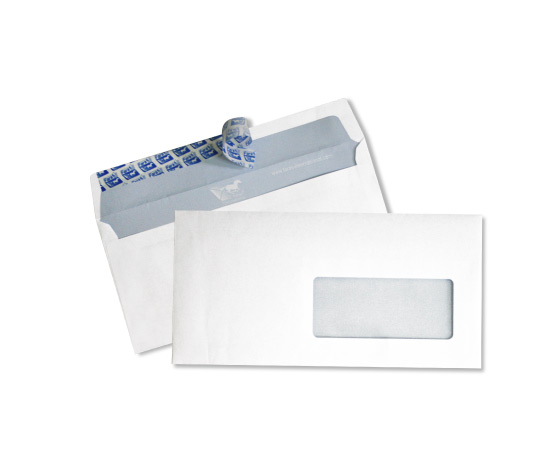  ENVELOPE F15/DL FARAS 11X22CM 80 G +WHITE +ADH +FEN BULK