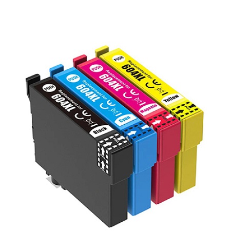 PACK PRINTER CARTRIDGES 604 4 PCS CMYN NEW LIGHT