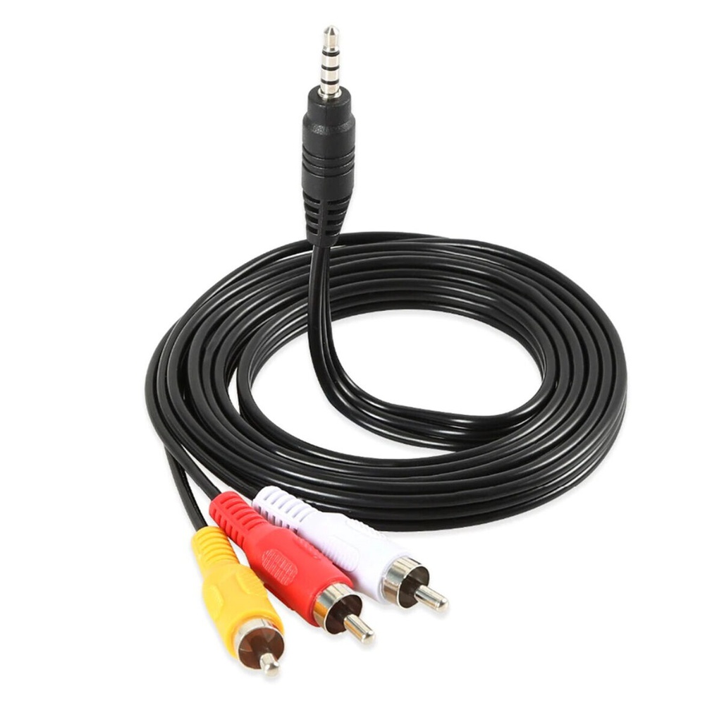 CABLE JACK 3.5 TO 3 RCA 1.5m XELCOM