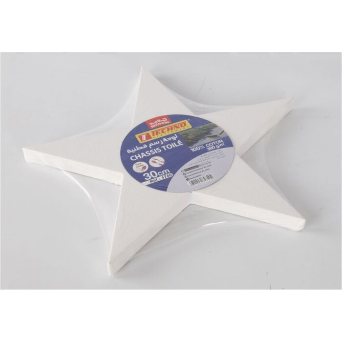 TOILE SUR CHASSIS ETOILE 30cm 380g TECHNO