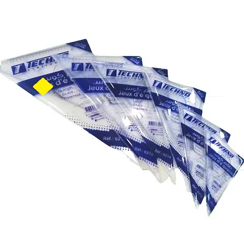 TECHNICAL SQUARE 45cm 2pcs 45° + 60° TECHNO