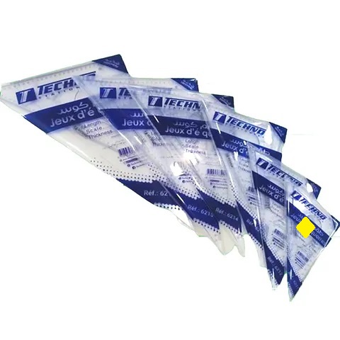TECHNICAL SQUARE 20cm 2pcs 45° + 60° TECHNO