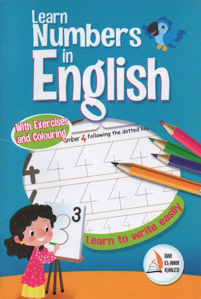 AMIR KHALED ENGLISH NUMBERS WRITING BOOK