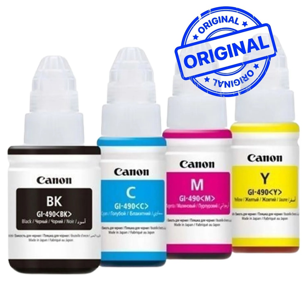 PACK ENCRE CANON 490 4 pcs CMJN 70/135mlORIGINAL