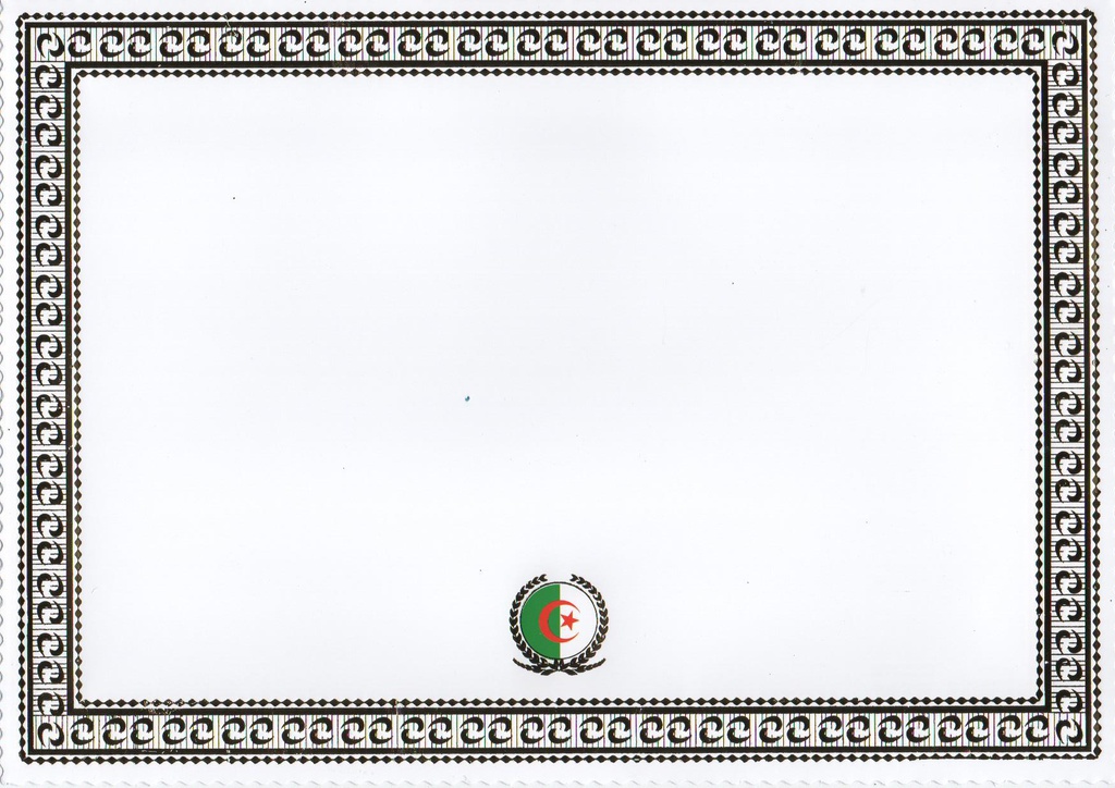 BLANK GOLD A4 DIPLOMA / CERTIFICATE