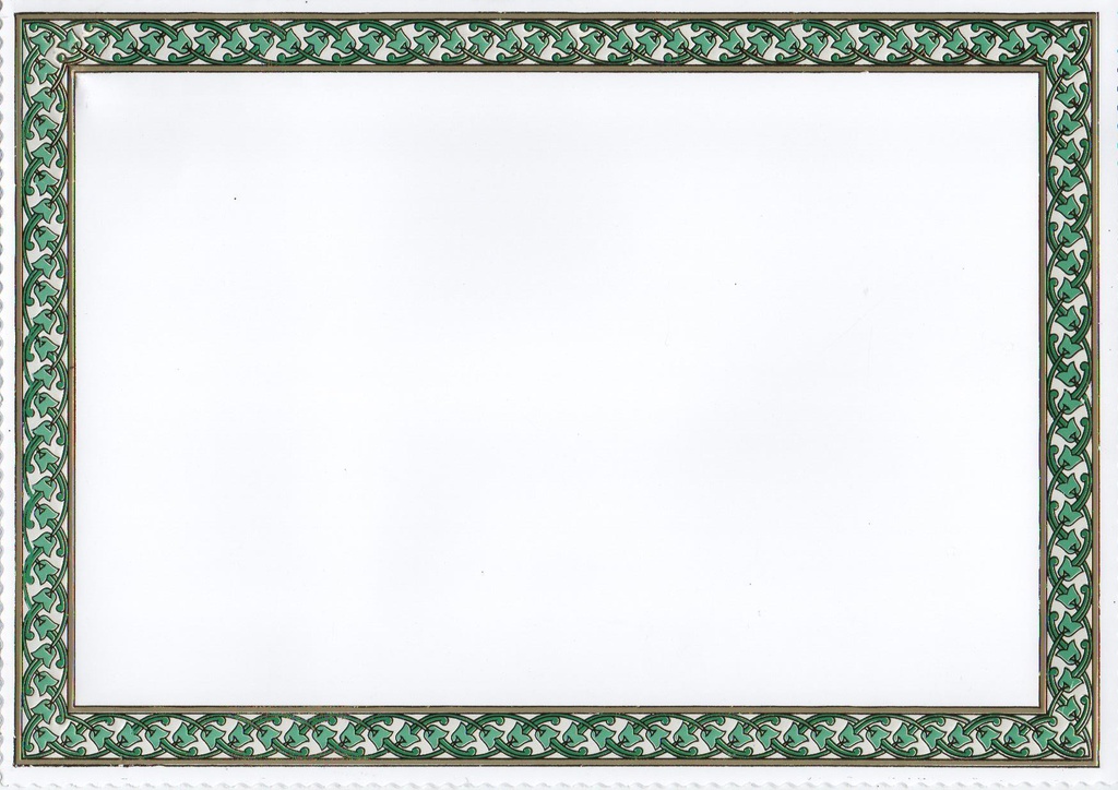 BLANK GOLD A4 DIPLOMA / CERTIFICATE