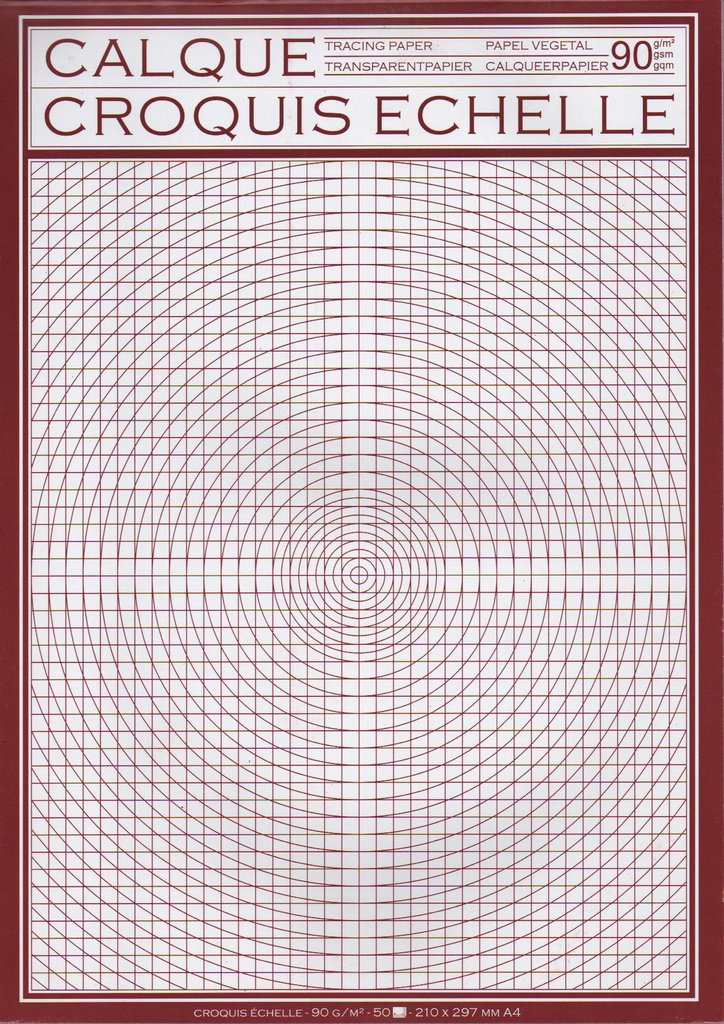 A4 90g 50F CANSON 描图纸垫