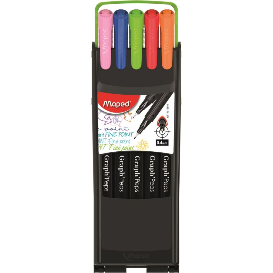 FEUTRE 0.4MM 10 COULEURS MAPED COMPACT