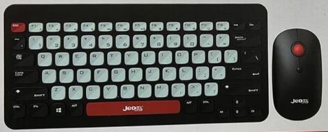 CLAVIER + SOURIS SANS FIL AZERTY AR JEDEL