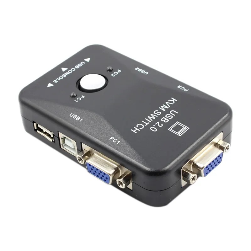 VGA KVM SWITCH 2 PC 2E 1S