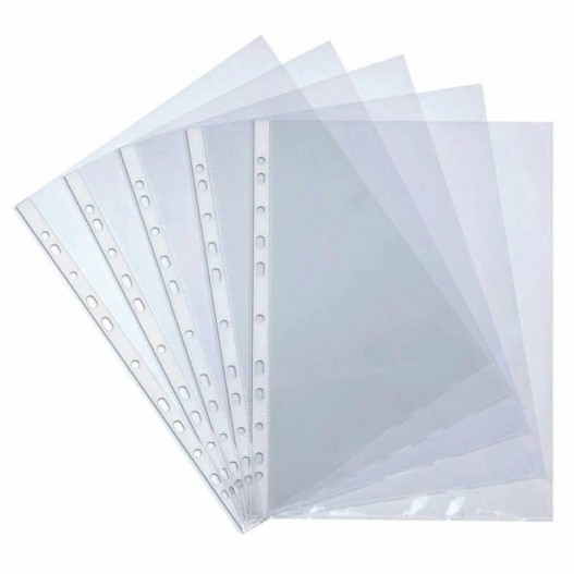 TRANSPARENT PERFORATED SIGHT POUCHES A4 60 MIC 100pcs ABG