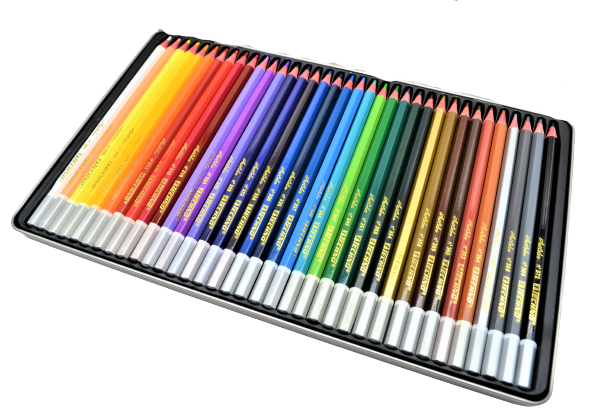  COLORED PENCILS 36PCS METAL TECHNO BOX