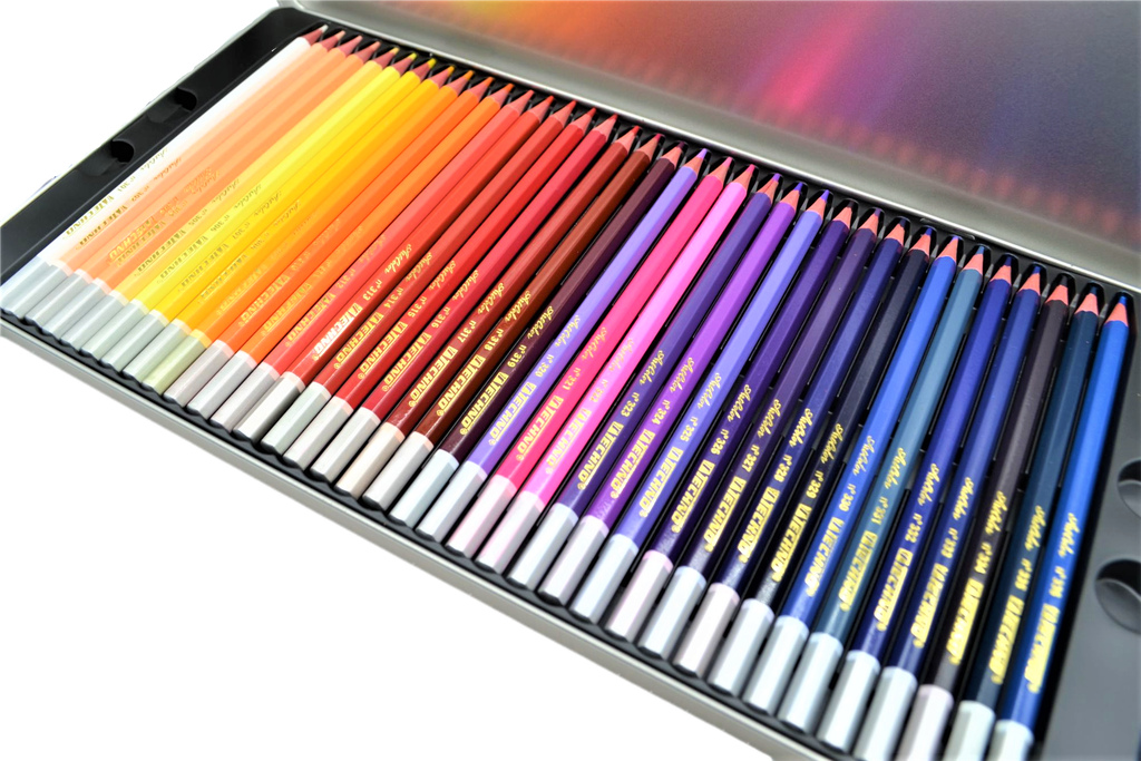 72PCS TECHNO METAL BOX COLORING PENCILS