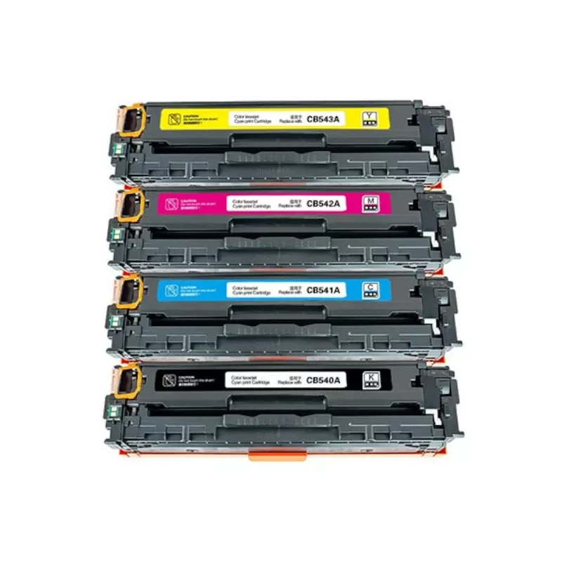 حبر HP CB540A/CE320A، 4 قطع، سماوي وأرجواني وأزرق، حبر ماستر
