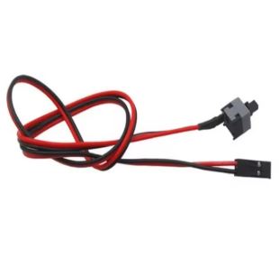 CABLE D'ALIMENTATION AVEC BOUTON POUSSOIRE MARCHE ARRET POUR UNITÉ CENTRALE
