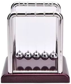 BROWN 1PC Newtons Cradle Steel Balance Ball Physics Science Toy Fun Decoration Gift Hot Sale