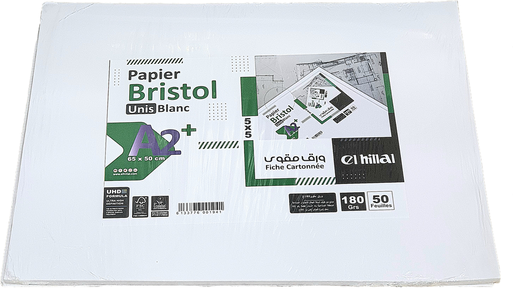 DRAWING SHEET / BRISTOL A2 180g 50x65 1pcs EL-HILLAL