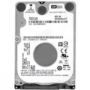DISQUE DUR HDD SATA3 2.5" 500GB (512GB) WD INTERNE LAPTOP