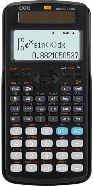 CALCULATRICE SCIENTIFIQUE 417 FONCTIONS NATURAL DISPLAY DELI