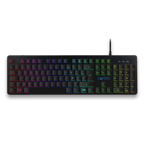 CLAVIER USB AZERTY + AR RGB CAPSYS
